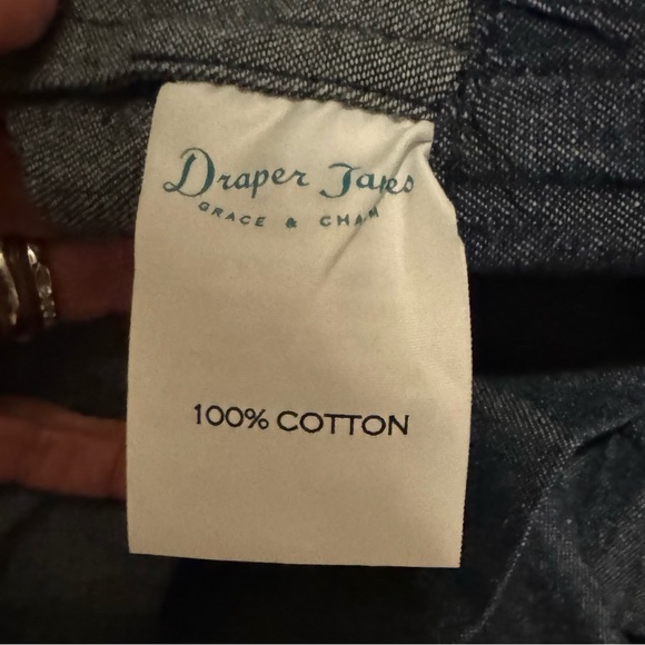 DRAPER JAMES DENIM CHAMBRAY SHIFT DRESS - Picture 7 of 9